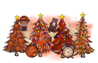 Basketball Christmas Trees Graphic Funny Basketball Player Meaningful Gift Sweatshirt