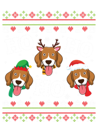 Beagle Dog Ho Ho Ho Merry Christmas Day Dad Mom Ugly Sweater Funny Gift Sweatshirt Cinch Pack Bag