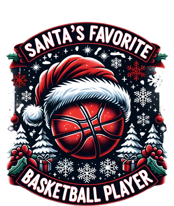 Christmas Basketball Design SantaS Favorite Player Gift Women's T-Shirt