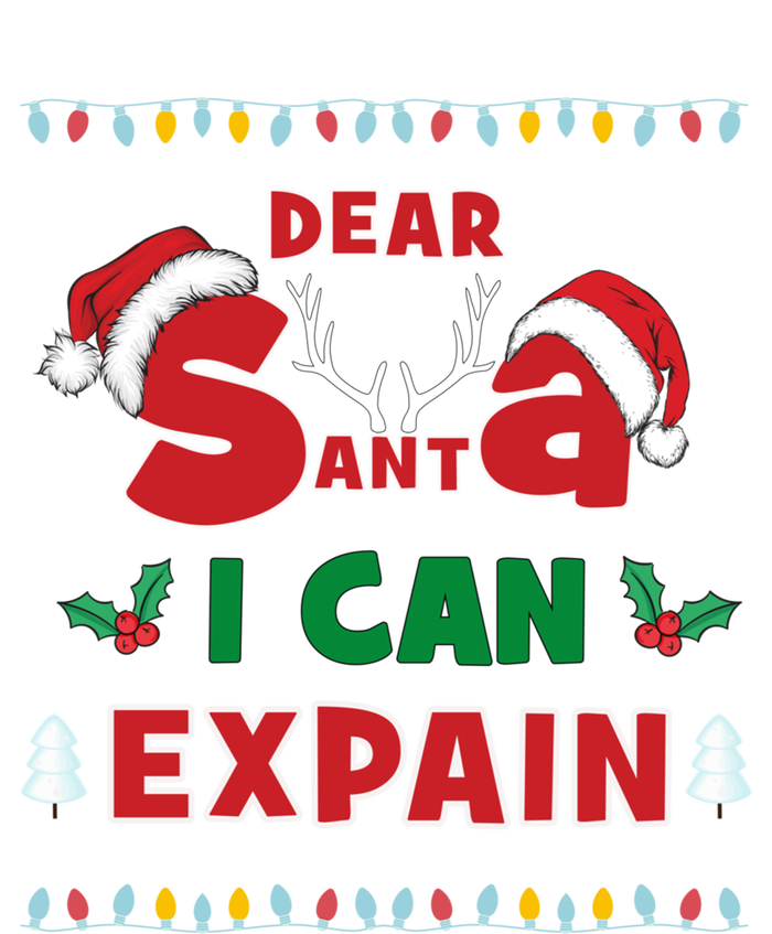 Christmas Dear Santa I Can Explain Funny Santa Claus Joke Cute Gift Premium Hoodie