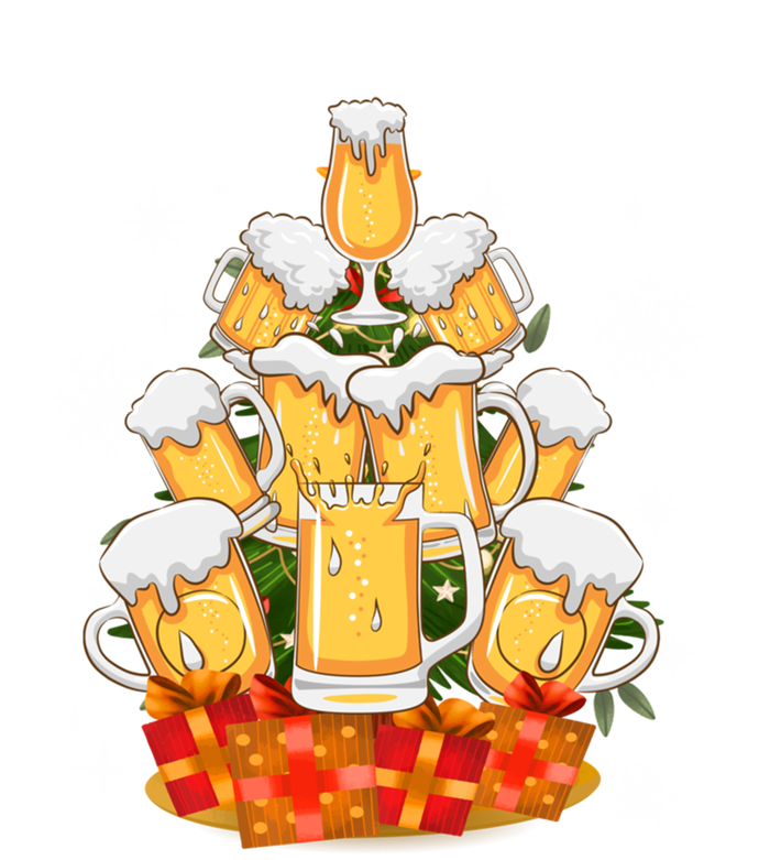 Christmas Fir Tree With Beer Ugly Xmas Beer Gift T-Shirt