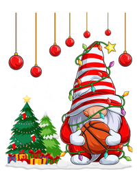 Christmas Gnome Holding A Basketball Ball Pajama Xmas Tree Gift Tall T-Shirt