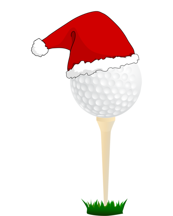 Christmas Golf Ball Santa Hat Cool Gift Tie-Dye Long Sleeve Shirt