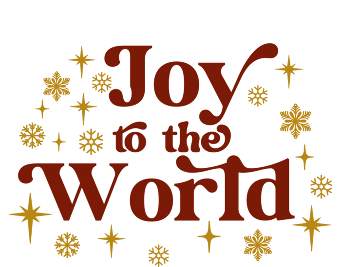 Cute Retro Joy To The World Christmas Holiday Word Art Typog Gift Premium T-Shirt