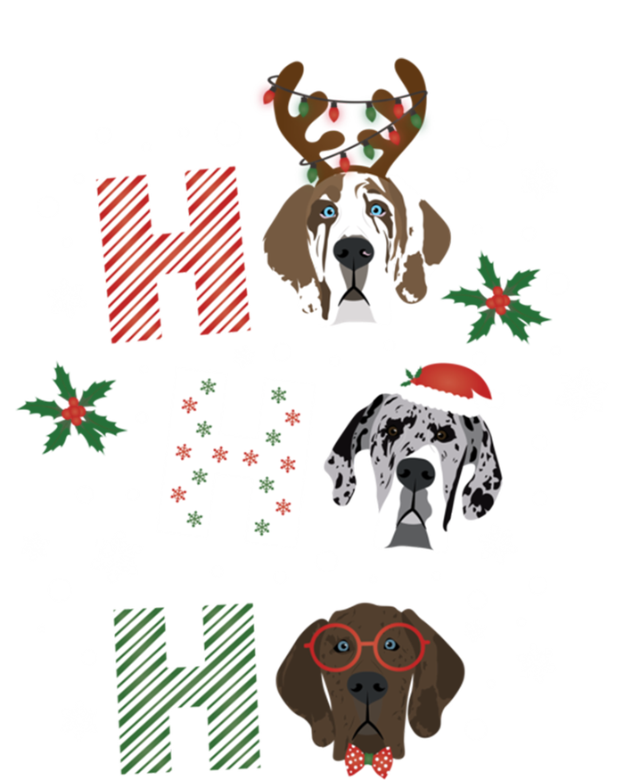 Ho Ho Ho Great Dane Merry Christmas Cute Dogs Happy Holidays Gift T-Shirt