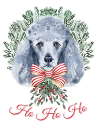 Ho Ho Ho Poodle Christmas Cute Gift Women's V-Neck T-Shirt