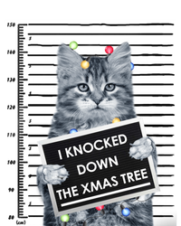 I Knocked Down The Xmas Tree Funny Christmas Kitty Cat Lover Cool Gift T-Shirt