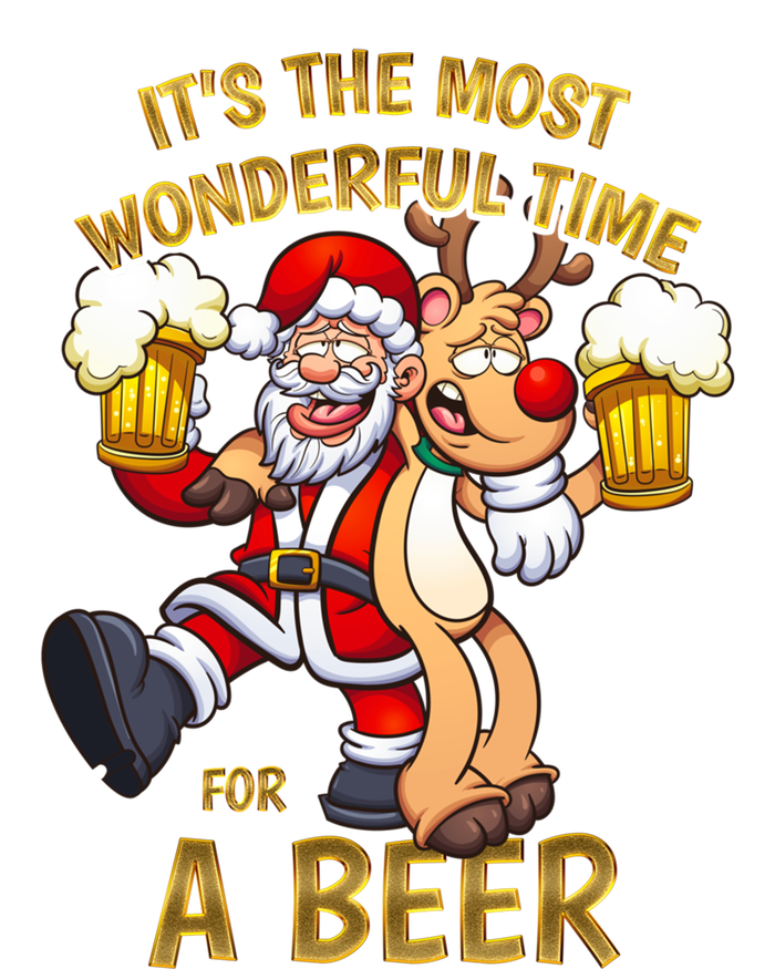 ItS The Most Wonderful Time For A Beer Funny Christmas Meaningful Gift Tote Bag