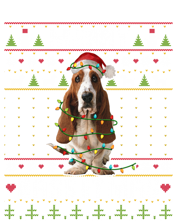 Merry Bassetmas Basset Hound Ugly Christmas Sweater Dog Dad Gift T-Shirt