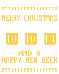 Merry Christmas And A Happy New Beer Ugly Christmas Sweaters Gift Valucap Bio-Washed Visor