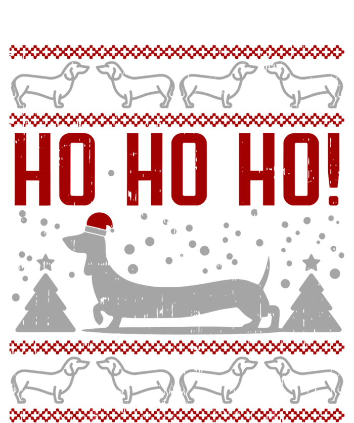 Ho Ho Dachshund Ugly Christmas Sweater Funny Dog Lover Funny Gift 16 in Basic Backpack