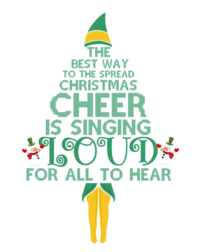 The Best Way To Spread Christmas Cheer Singing Loud Elf Xmas Cute Gift Coaster