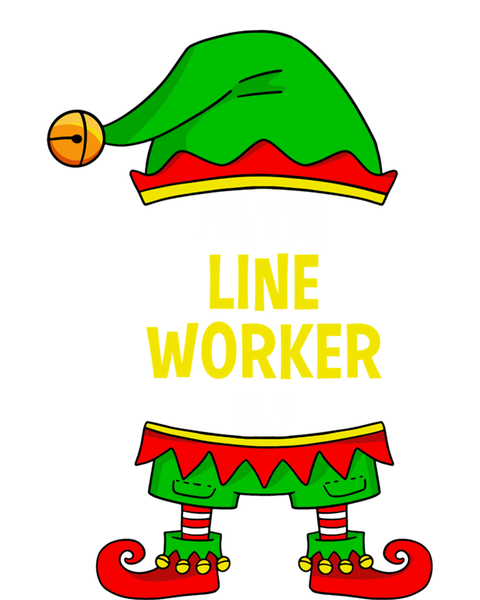 The Line Worker Elf Matching Family Christmas Gift T-Shirt