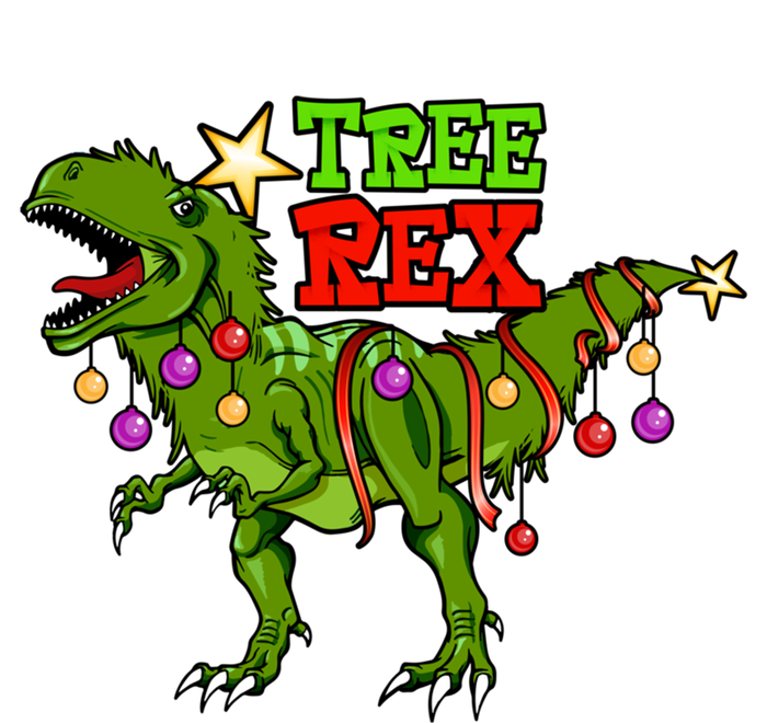 Tree Rex Christmas Holiday Trex Dinosaur Santa Gift Meaningful Gift T-Shirt