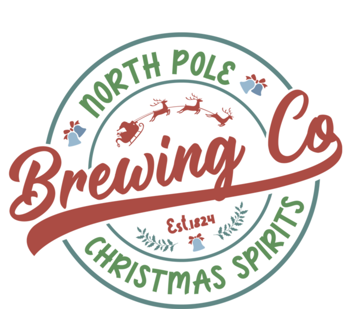 North Pole Brewing Co Christmas Santa North Pole Matching T-Shirt