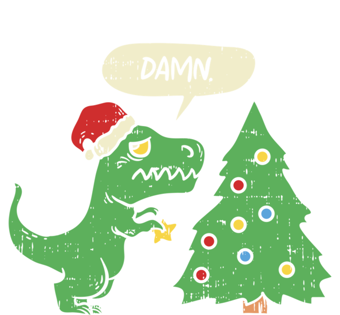 Trex Christmas Tree Damn Funny Dinosaur Gift Premium T-Shirt