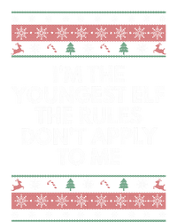 Youngest Elf Rules Dont Apply Christmas Family Xmas Meaningful Gift T-Shirt