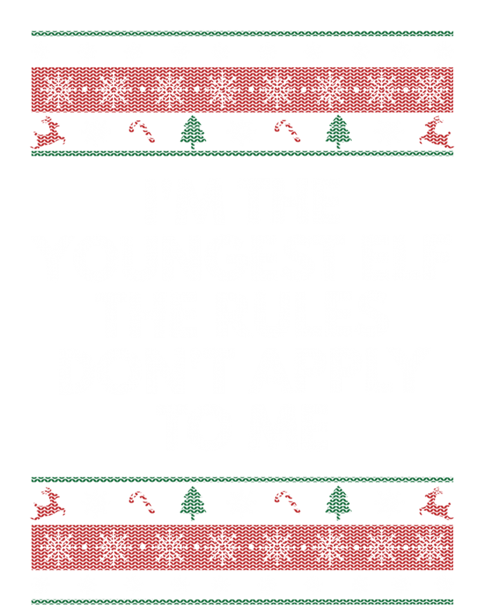 Youngest Elf Rules Dont Apply Christmas Family Xmas Meaningful Gift T-Shirt