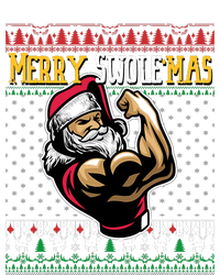 Merry Swole Mas Funny Christmas Gym & Work Out Santa Flexing Toddler T-Shirt