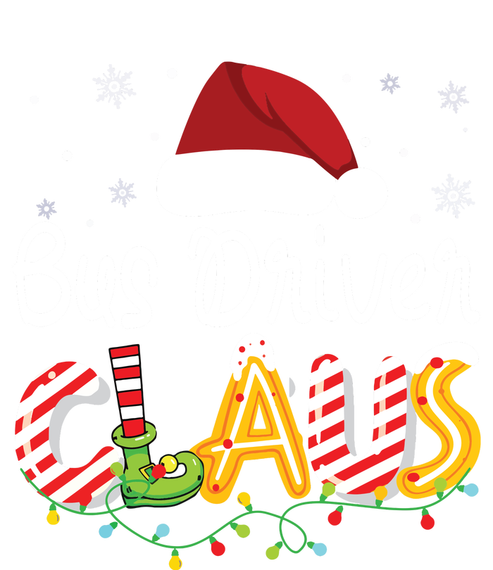 Bus Driver Claus Santa Hat Xmas Light Christmas Bus Driver 25L Jumbo Tote