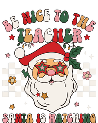 Be Nice To The Teacher Santa Is Watching Retro Christmas Tall T-Shirt