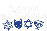 Happy Hanukkah Hanukcat Jewish Costume Menorah Cat Mom Dad  Women's Perfect Tri Tunic Long Sleeve Shirt