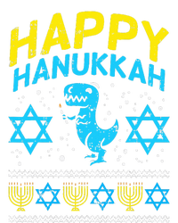 Happy Hanukkah Jewish TRex Ugly Chanukah Sweater Gift  Zip Tote Bag