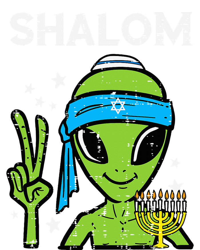 Hanukkah Alien Shalom Chanukah Jewish Space  T-Shirt