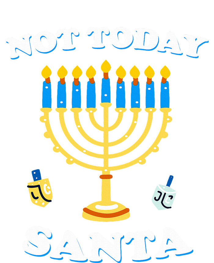 Funny Hanukkah Not Today Santa Jewish Chanukah  Yupoong Adult 5-Panel Trucker Hat