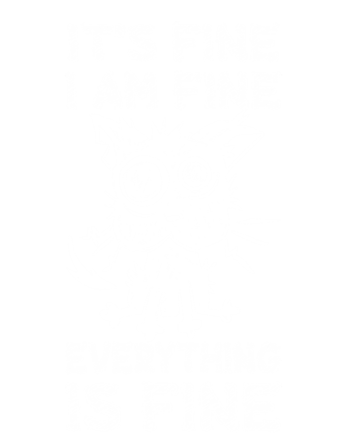 ItS Fine IM Fine Everything Is Fine Black Cat Stressedout Gift T-Shirt