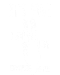 ItS Fine IM Fine Everything Is Fine Freakedout Cat Funny Gift T-Shirt