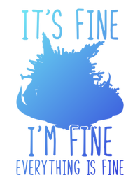 ItS Fine IM Fine Everything Is Fine Funny Cat Funny Gift Coaster