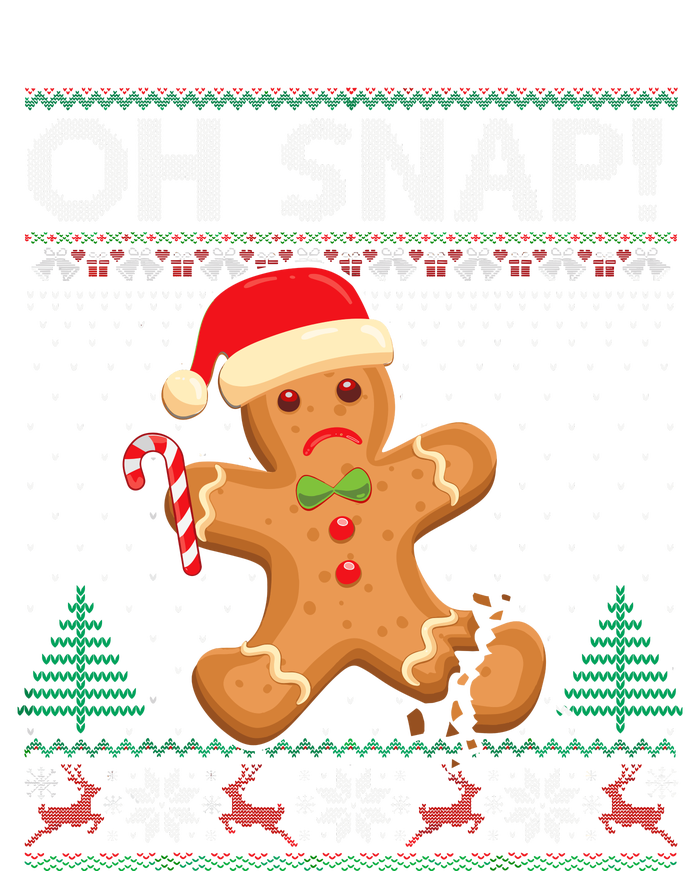 Gingerbread Man Cookie Ugly Sweater Oh Snap Christmas Long Sleeve Shirt