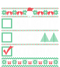 Naughty Nice Accountant Christmas List Ugly Sweater Party Gift Women's T-Shirt