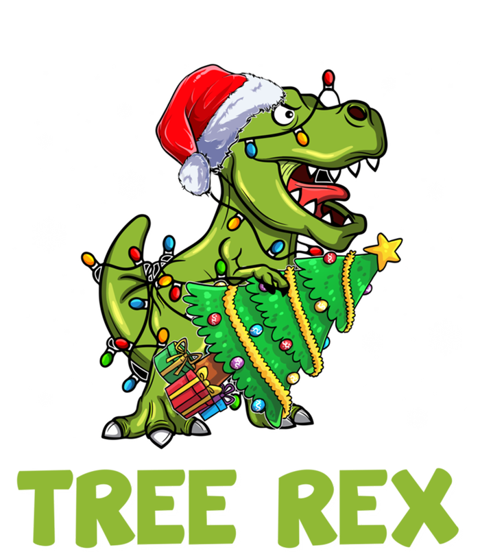 Ojzm Tree Rex Dinosaur Christmas Pajama Merry Xmas Gift T-Shirt