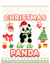 All I Want For Christmas Is A Panda Ugly Sweater Farmer Xmas Sustainable Bucket Hat