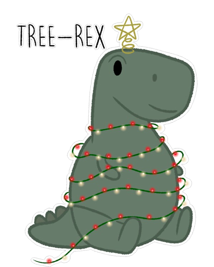 Santa Dinosaur Funny Treerex Pajamas Merry Christmas Cute Gift T-Shirt