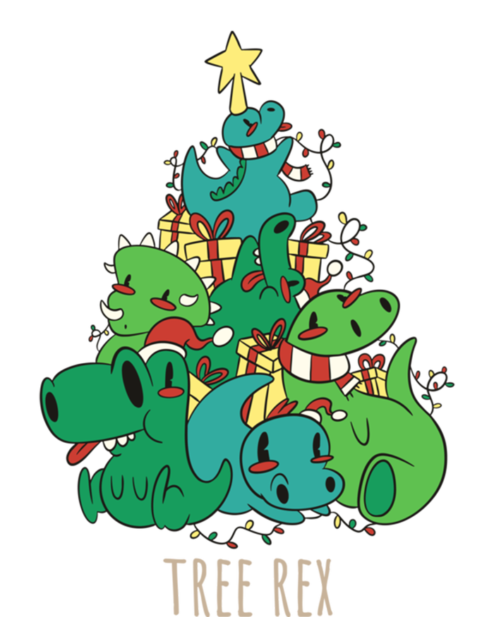 Tree Rex Merry Christmas Funny Tree Rex Christmas Gift T-Shirt