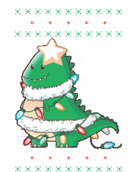 Tree Rex Dinosaur Merry Christmas Ugly Christmas Sweater Gift Women's Long Sleeve Flannel Pajama Set 