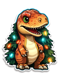 Tree Rex Funny Christmas Tree T Rex Dinosaur Santa Claus Hat Cool Gift T-Shirt