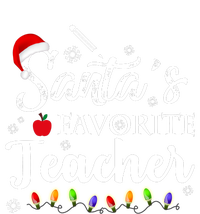 SantaS Favorite Teacher Family Matching Group Christmas Women's Tri-Blend 3/4-Sleeve Raglan Shirt