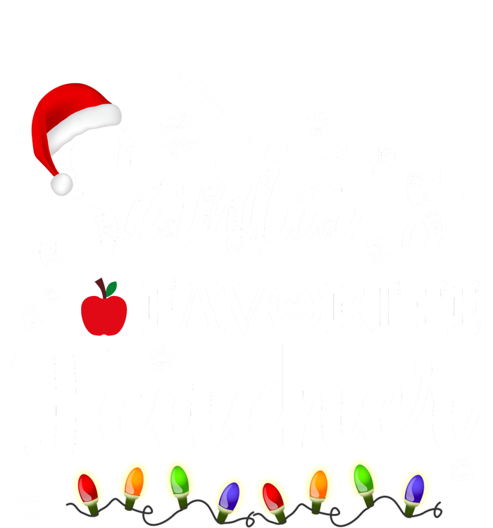 SantaS Favorite Teacher Family Matching Group Christmas Women's Tri-Blend 3/4-Sleeve Raglan Shirt