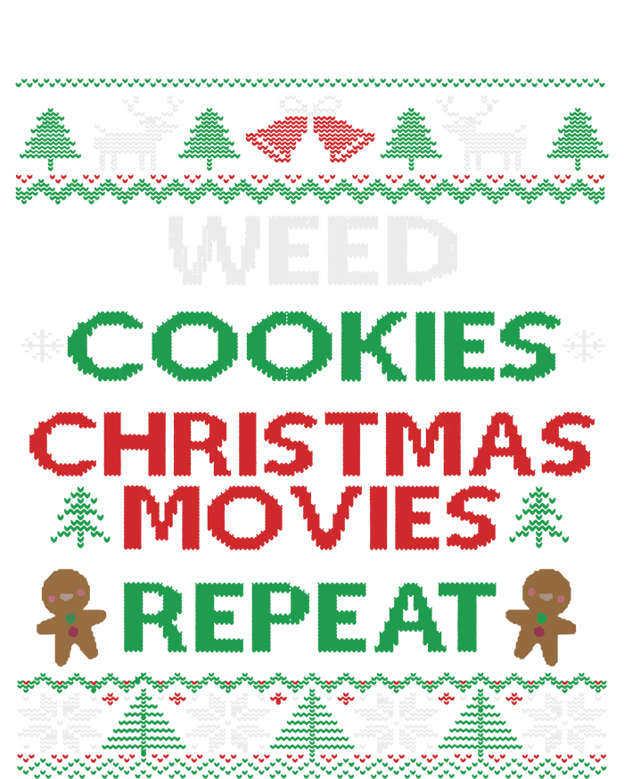 Weed And Cannabis Ugly Christmas Pajama Funny T-Shirt