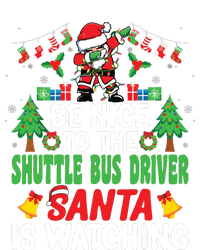 Be Nice To The Shuttle Bus Driver Santa Christmas Women's Strappy Tank