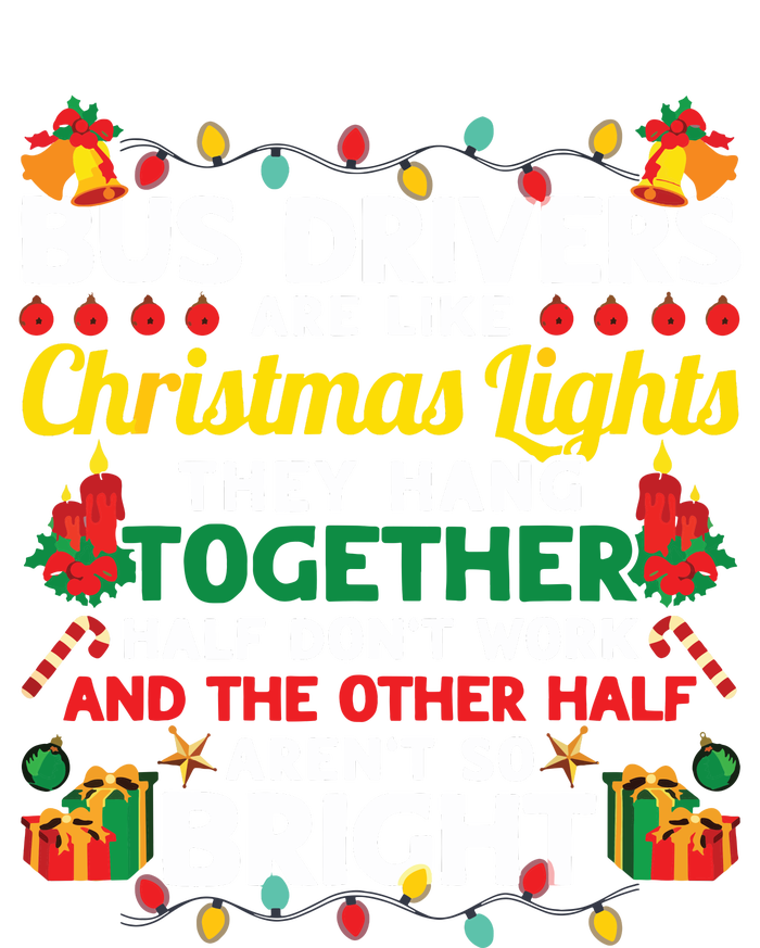 Bus Drivers Are Like Christmas Lights Christmas Bus Driver Long Sleeve Pajama Set