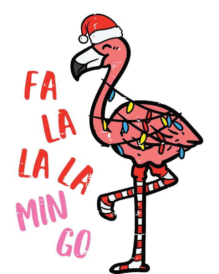 Christmas Fa La La Mingo Flamingo Xmas Tall T-Shirt