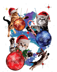 Cute Christmas Cats In Space Ornaments Graphic High Crown Mesh Back Trucker Hat