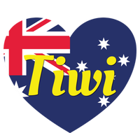 Tiwi Nt Australia Australian Flag Heart Women's T-Shirt