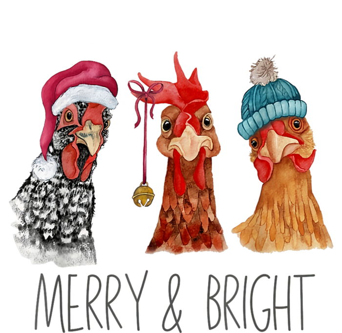 Cute Chickens Christmas Christmas Farm Animal Funny Holiday T-Shirt