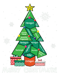 Math Teacher Polygon Christmas Tree Geometry Merry Christmas T-Shirt